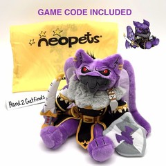 Makeship Lord Kass Plushie Neopets Plush Game Code Included Limited Edition NWT