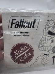 Fallout 76 T-51b Nuka Cola Power Armor Helmet Instructions Manual New Sealed