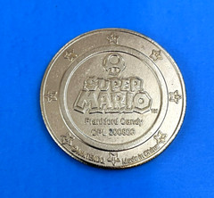 Super Mario ~ Frankford Candy Gold Color Coin/Token ~ Nintendo ~ Collectible