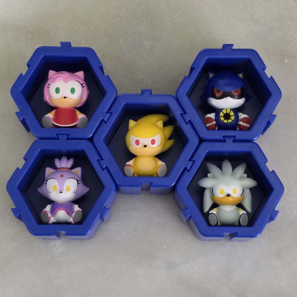Lot Of 5 Sonic The Hedgehog Nano Pods Sonic Wow Stuff Mini 1″ Figure Nanopod