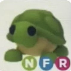 Plush Turtle Toy – Roblox Adopt Me! Neon Fly Ride (NFR) Pet Listing