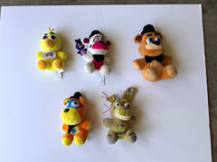 Five Nights at Freddy’s Plush Doll Lot – Freddy, Chica, Springtrap, Helpy