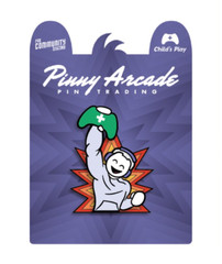 Pinny Arcade PAX East 2024 Victory Pose Paxter Pin Discord Child’s Play Charity