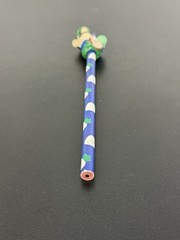 VINTAGE 1989 NINTENDO MARIO PENCIL W/ LUIGI + RADISH TOPPER APPLAUSE UNUSED