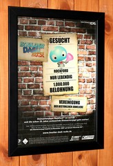 Boulder Dash Rocks! Nintendo DS Rare Small Promo Poster Ad / Page Framed