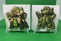 Blizzard Blizzcon Pin Series 6 2019 Gold Orisa and Color Chase Rare New Mint