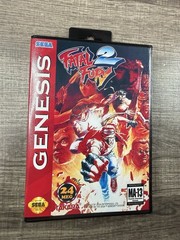 Fatal Fury 2 Custom Game Case For Sega Genesis *NO GAME*
