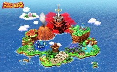 Mario RPG Pre Order Poster Double Sided Brand New