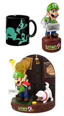 Luigi’s Mansion 2 Spooky Survival Kit Bundle NO GAME Diorama/Wobbly Figurine/Mug