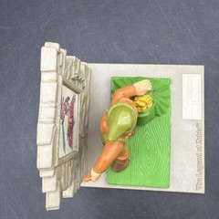 Nintendo NES Trophy Figures Legend Of Zelda. Link Fights The Head Of Gleeok 1988