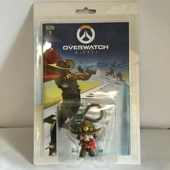 OverWatch McCree Comic Book #1 Train Hopper Sealed Back Pack Hanger Figure 2018
