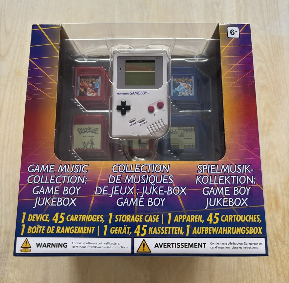 Pokemon Center – Anniversary Red & Blue Gameboy Music Collection Jukebox – New