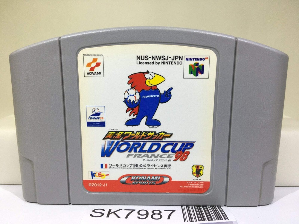 Jikkyou World Soccer World Cup 98 France Nintendo N64 Japan – SK7987