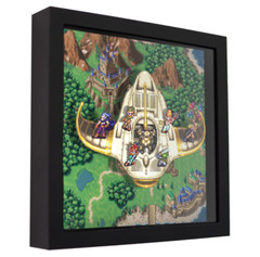 Chrono Trigger (Epoch) – 3D Shadow Box Frame (9″ x 9″) Gaming Art