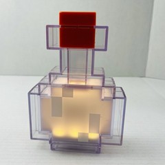 Lot Of 8 Minecraft Warden Torch Light-Up Diamond Ore Potion Bottle WORKS