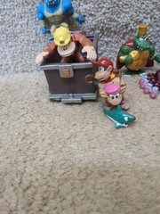 Donkey Kong Country 1 2 Painted Keshi Figure Diddy Dixie King K Rool Cranky Kong