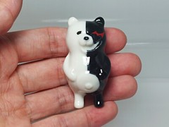 Danganronpa Monokuma Monobear Chopstick Rest Figure Japan 0.7in