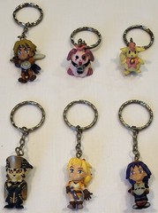 Chrono Cross key rings (key chains) – set of 6 figures (Square, 2000)