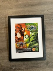 Framed 14 X11 Nintendo Advertisement Ad Pokémon Ex Leafgreen Fire Red Gengar