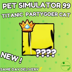 🔥💎Titanic Partygoer Cat (PS99) 🔥PET SIMULATOR 99 – CHEAPEST!⚡💸
