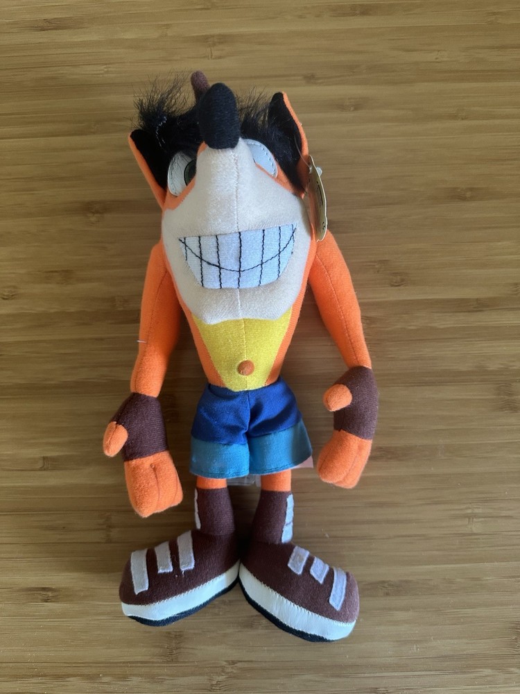 Vintage Crash Bandicoot 18″ Plush Soft Toy Universal Studios Play by Play 2001