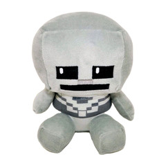 Minecraft Mojang Jinx Grey Skelton Soft Plush Toy 18 Cm / 7″ Official Licensed