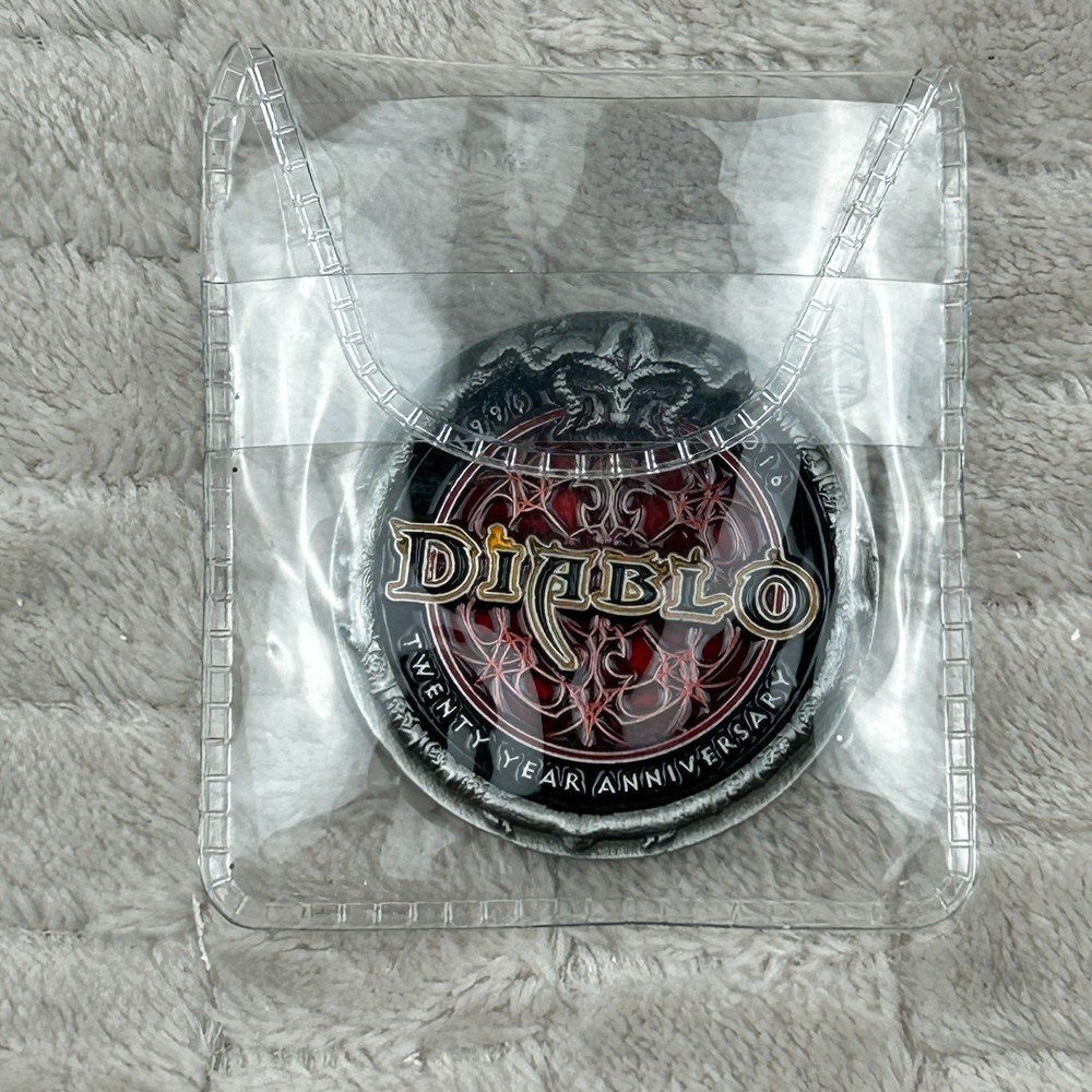 Blizzcon Exclusive Diablo 20 Year Anniversary Coin 2016 Blizzard Entertainment