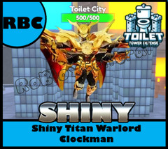 UNIQUE TRAIT SHINY TITAN WARLORD CLOCKMAN +300% DPS – TOILET TOWER DEFENSE – TTD