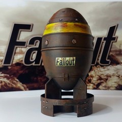 Fallout Series Mini Nuke 6 inches Replica Bomb & 10 Waterproof Sticker Pack