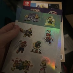 super mario 3d all stars Rare Unopened Sticker Set Preorder