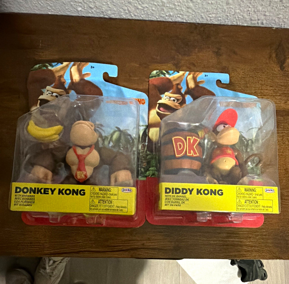JAKKS Pacific Donkey Kong & Diddy Kong Articulated 2-Pack MPN 2573WE01