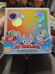 Pet Simulator Lucky Block Playset Fidget Pets x4 Insert Coin To Open New Sealed