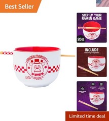 Five Nights at Freddy’s 20oz Ceramic Ramen Bowl with Chopsticks – Microwave Safe