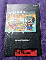 Super Mario All-Stars Super Nintendo SNES Manual Instruction Booklet