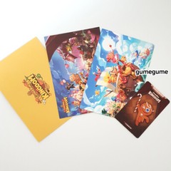 Cookie Run Kingdom Postcard 2EA + Random Character Card 1EA CRK LEGIT