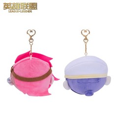 League of Legends Arcane Anniversary Caitlyn & Vi Plush Magnetic Charm Keychain