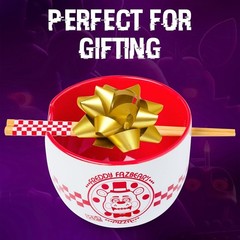 Five Nights at Freddy’s Freddy Fazbear Pizza Box Ceramic Ramen Noodle Rice Bo…