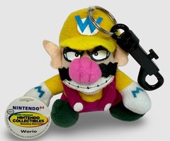 Vintage 1997 Official Nintendo 64 Wario Beanbag Plush Keychain Hang Tush Tag
