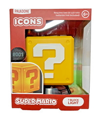Super Mario Bros Question Block Light 3D Night Light Lamp Toy Paladone 001