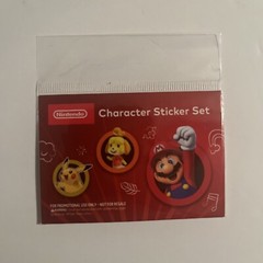 Nintendo Character Sticker Set – Limited Edition Promotional Item New Sealed
