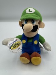 Vintage Nintendo 64 Luigi Beanbag Plush Doll + Hang & Tush Tag (BD&A, 1997)