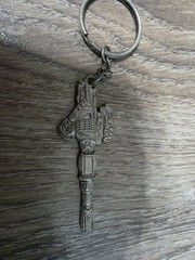 Gears of War 3 Game Keychain ONE SHOT Gun Metal 2011 RARE