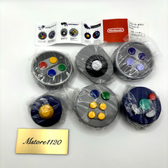 Nintendo Controller Button Collection Capsule Toy Keychain Complete Set of 6 NEW