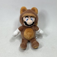 Super Mario 3D Land Tanooki Mario Plush Doll Little Buddy Brown Small Soft Toy