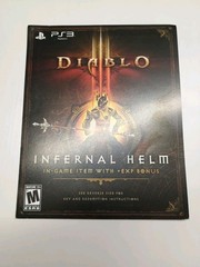 Diablo III 3 Infernal Helm DLC Add On Skin Unused Insert PlayStation 3 PS3