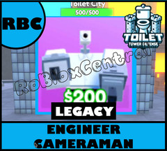 ENGINEER CAMERAMAN – CHEAP LEGACY TOILET TOWER DEFENSE – LEGACY TTD UNIT