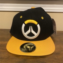Blizzard Entertainment Overwatch Licensed Black/Yellow Snapback Hat Cap