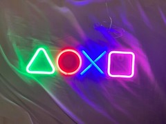 PlayStation Music Decorative Reactive LED Icons Light Game Room Modes 2023