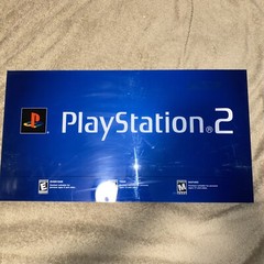 PlayStation 2 Plexiglass Sign advertising sign original 24.6” x 13”