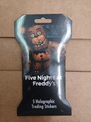 Lot of 4 Pack Five Nights At Freddy’s Holographic Trading Stickers Blister Pack
